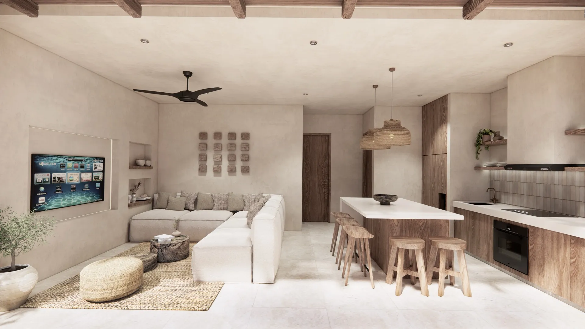 Double villa living area